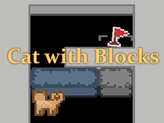 Cluiche Cat with Blocks