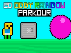 Cluiche 2D Obby Rainbow Parkour
