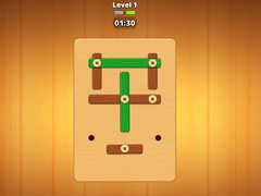 Cluiche Wood Screw: Bolts Puzzle