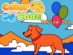 Cluiche Color By Code: Yellow Dog