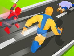 Cluiche Superhero Transform Change Race