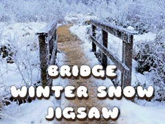 Cluiche Bridge Winter Snow Jigsaw