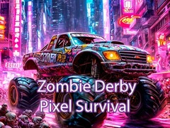 Cluiche Zombie Derby Pixel Survival