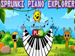 Cluiche Sprunki Piano Explorer