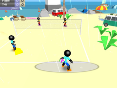 Cluiche Stickman Beach Volleyball