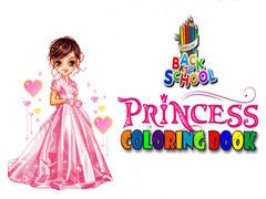 Cluiche Back To School Princess Coloring Book