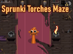 Cluiche Sprunki Torches Maze
