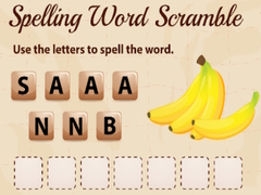 Cluiche Spelling Word Scramble