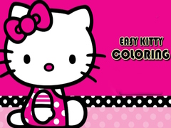 Cluiche Easy Coloring Kitty