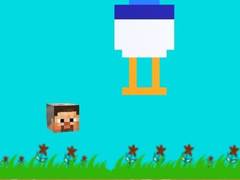 Cluiche Chicken Jockey Flappy Minecraft