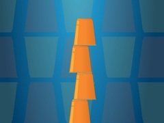 Cluiche Cups Tower Builder