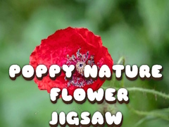 Cluiche Poppy Nature Flower Jigsaw