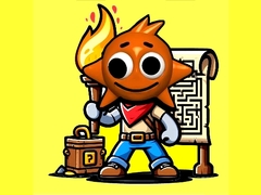 Cluiche Sprunki Torches Maze