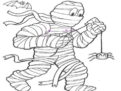 Cluiche Mummy Coloring Book