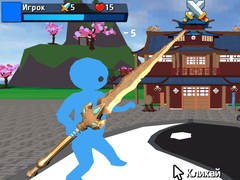 Cluiche Obby Stickman  On Swords
