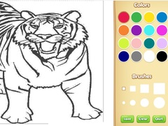 Cluiche Tiger Coloring Book