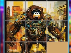 Cluiche Gorilla Sliding Puzzles