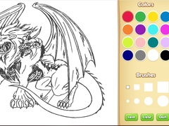 Cluiche Dragon Chimera Coloring Book