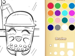 Cluiche Boba Tea Coloring Book for Kids