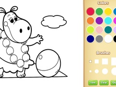 Cluiche Baby Farm Animals Coloring Book for Kids