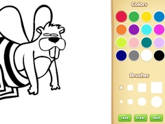 Cluiche Funny Animal Coloring Book for Kids