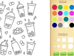 Cluiche Cute Boba Coloring Book for Kids