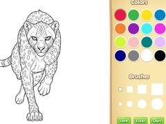 Cluiche Wild Animals Coloring Book