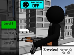 Cluiche Stickman Gun Shooter 3D