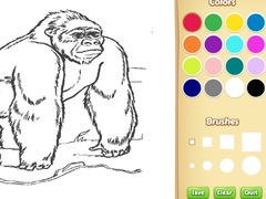Cluiche Zoo Animals Coloring Book for Kids