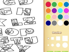 Cluiche Alphabet Animal Coloring Book for Kids