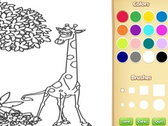 Cluiche Jungle Animals Coloring Book for Kids
