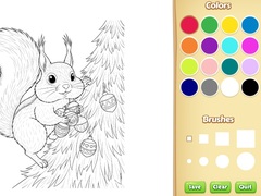 Cluiche Christmas Animal Coloring Book for Kids