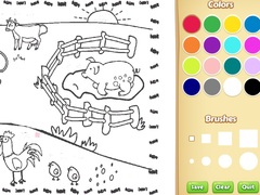 Cluiche Farming Coloring Book For Kids