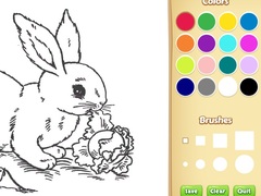 Cluiche Bunny Coloring Book For Kids