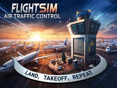 Cluiche Flight Sim Air Traffic control