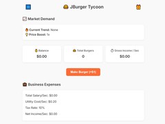 Cluiche Jburger Tycoon