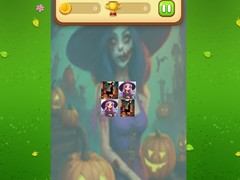 Cluiche Halloween Witch Memory Match