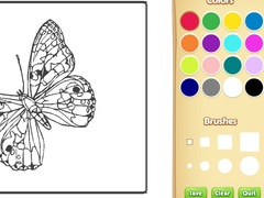Cluiche Butterflies Coloring Book for Kids