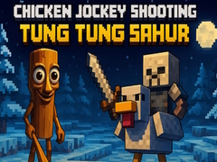 Cluiche Chicken Jockey Shooting Tung Tung Sahur