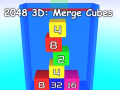 Cluiche 2048 3D: Merge Cubes