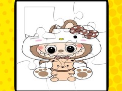 Cluiche Labubu Jigsaw Puzzles for Kids Game