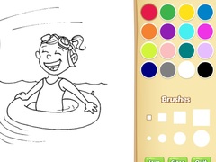 Cluiche Summer Coloring Book For Kids