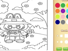 Cluiche Cute Labubu Coloring Book for Kids