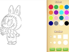 Cluiche Chibi Labubu Coloring Book for Kids