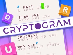 Cluiche Cryptogram: Word Brain Puzzle