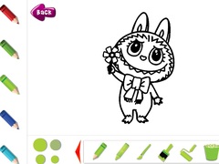 Cluiche Labubu Coloring Pages