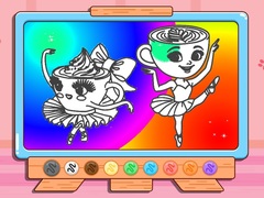 Cluiche Coloring Book: Ballerina Cappuccin