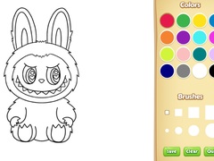 Cluiche Labubu Coloring Book