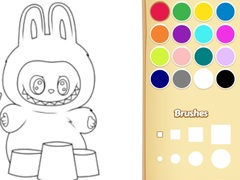 Cluiche Easy Labubu Coloring Book