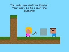 Cluiche Lady And Nubik Build And Dig